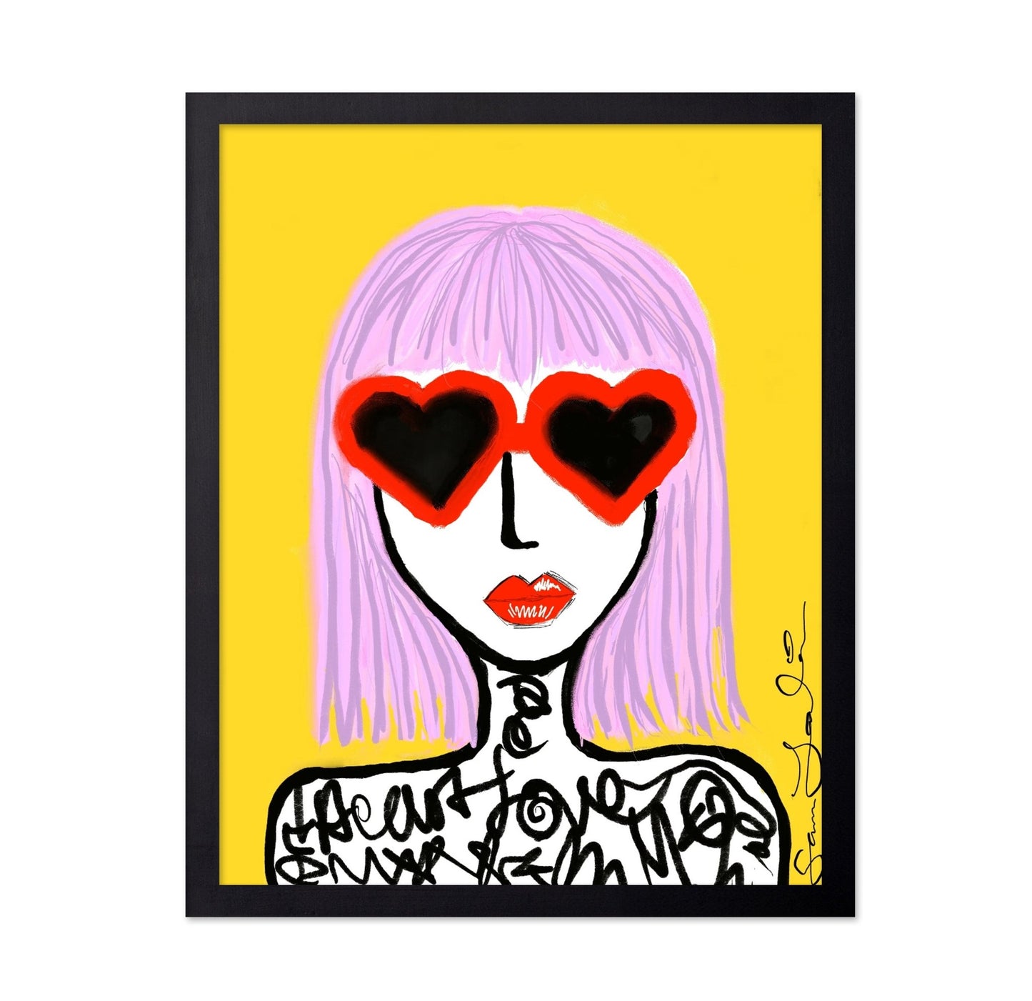 Heart Shades Girl