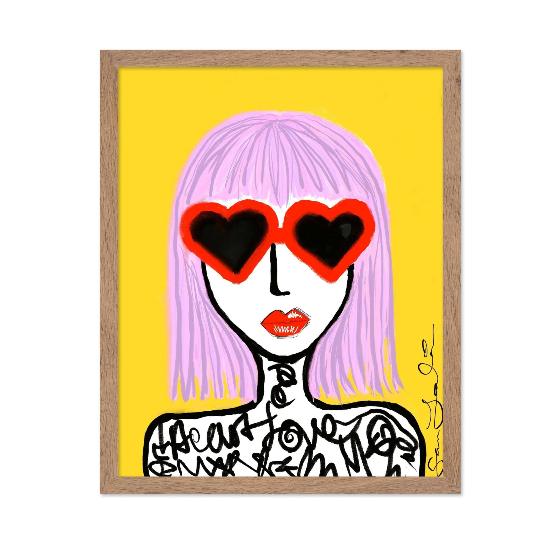 Heart Shades Girl