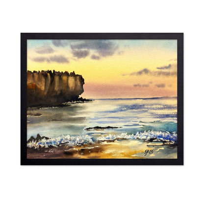 Coastal Cliff Sunset