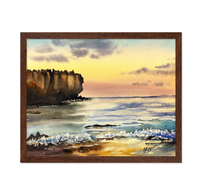 Coastal Cliff Sunset