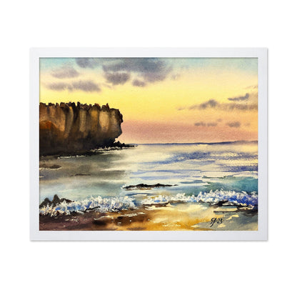 Coastal Cliff Sunset