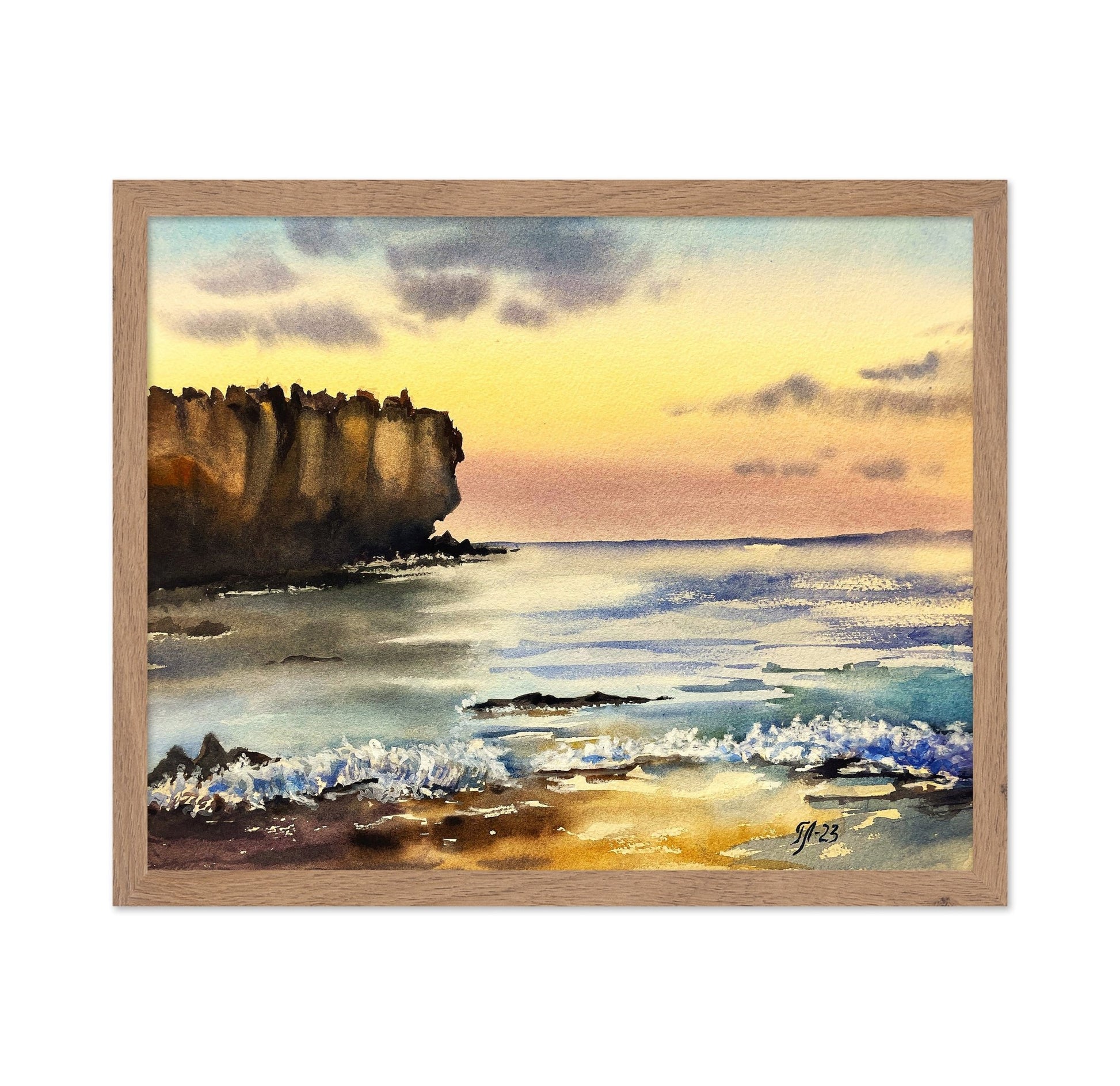 Coastal Cliff Sunset