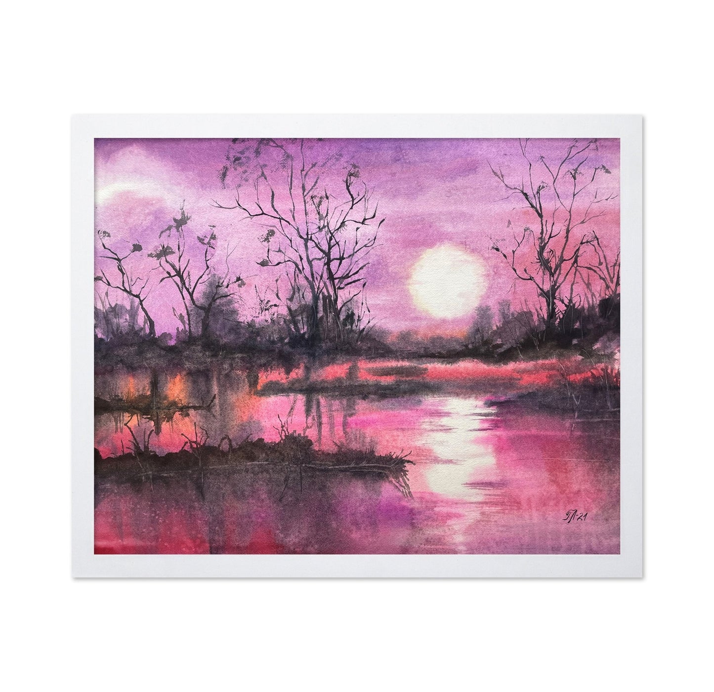 Pink Sunset Lake
