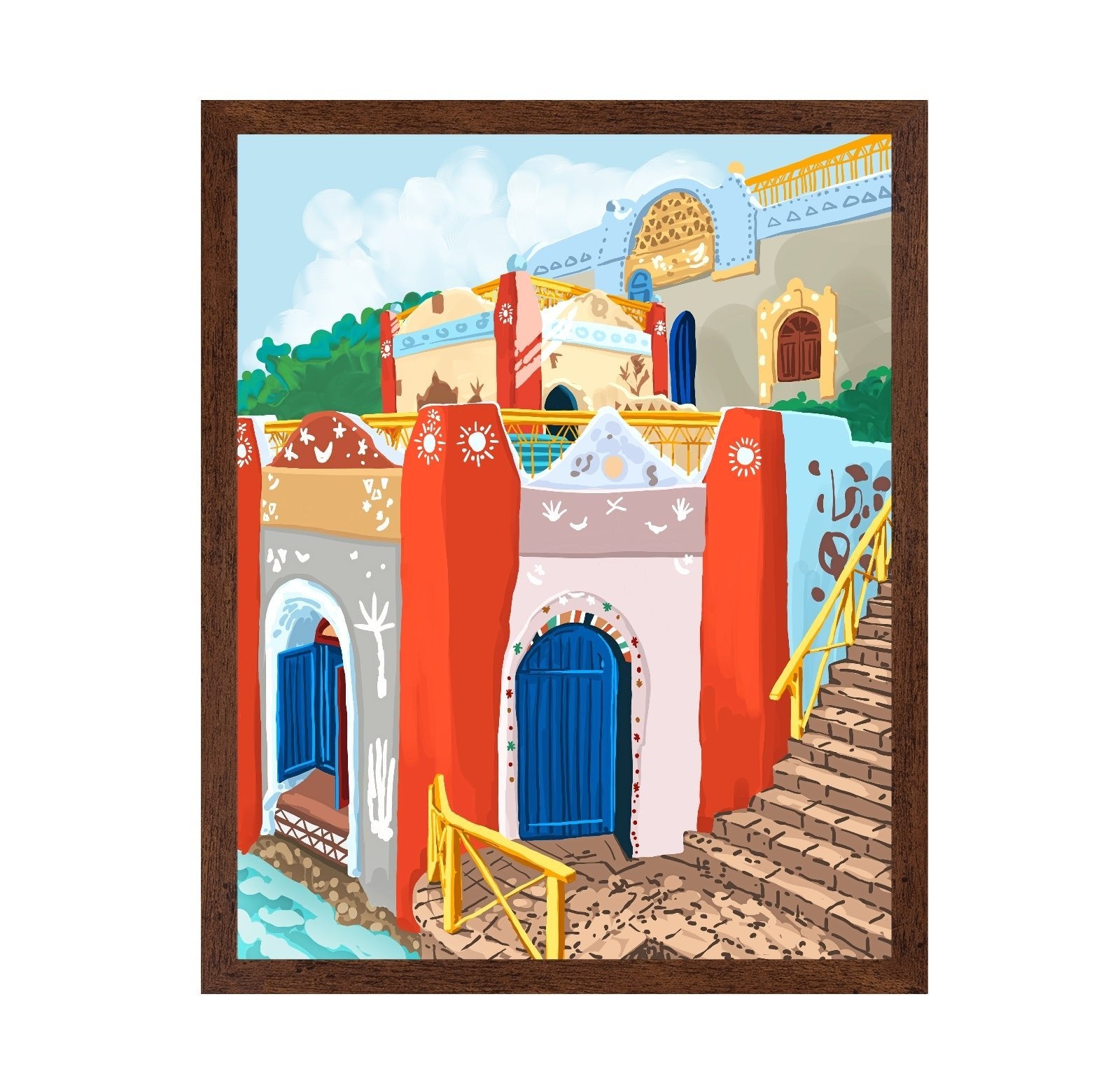 Colorful Desert Village