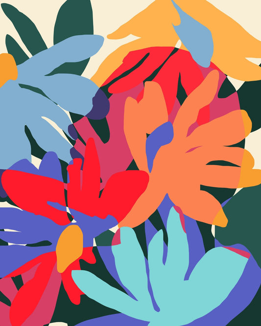 Bold Floral Shapes No2