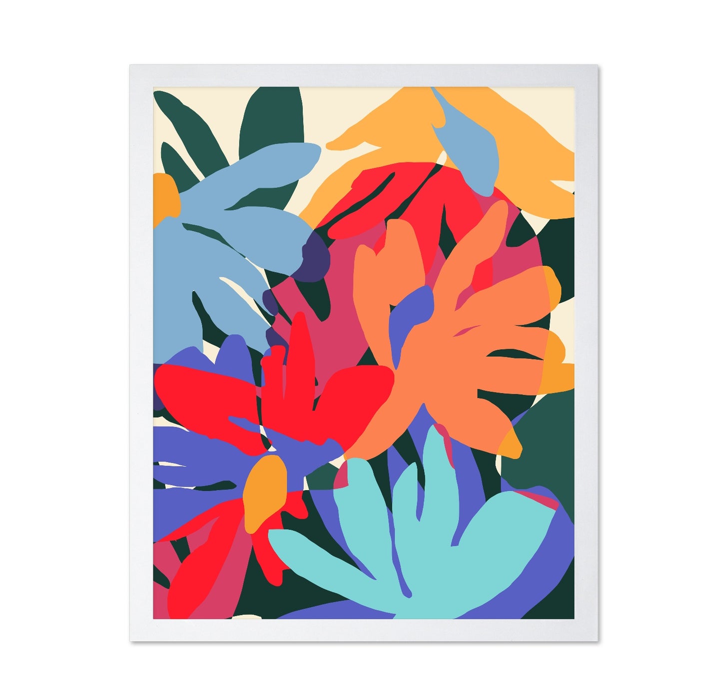 Bold Floral Shapes No2
