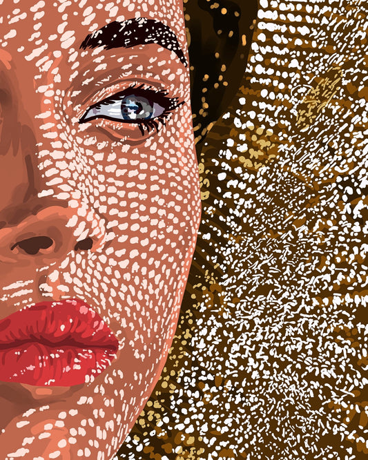 Freckled Face Portrait