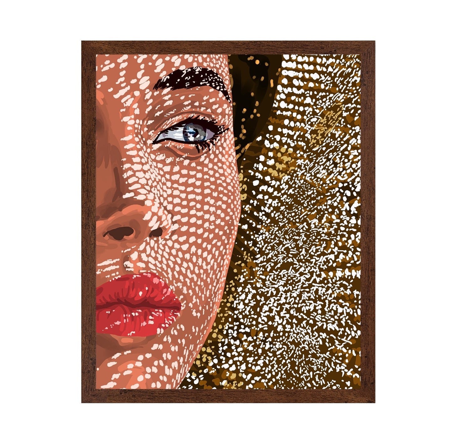 Freckled Face Portrait