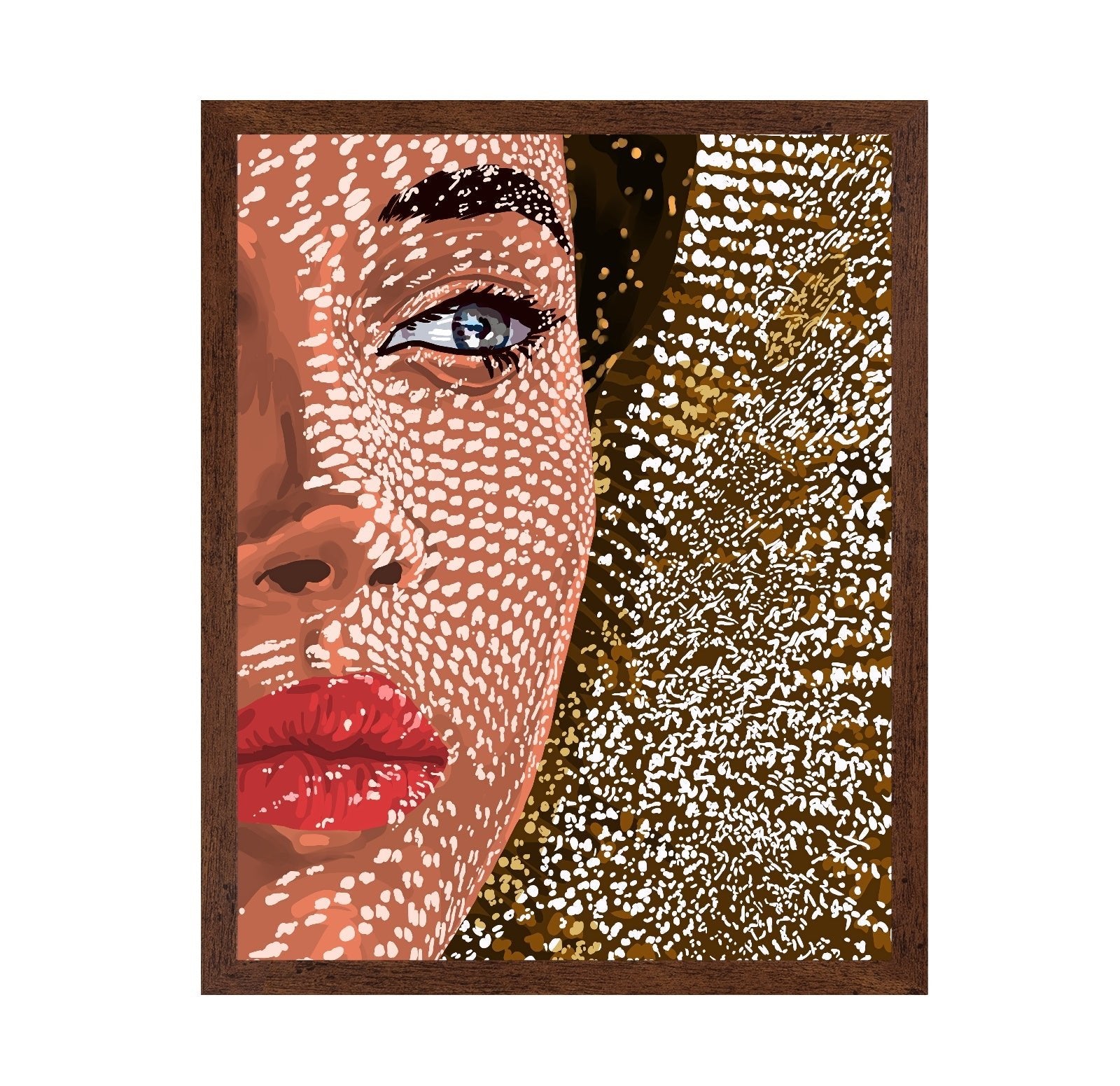 Freckled Face Portrait