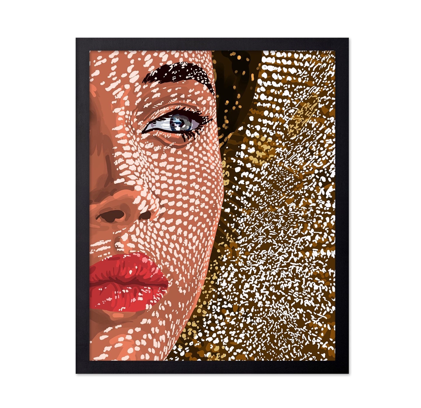 Freckled Face Portrait