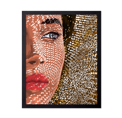 Freckled Face Portrait
