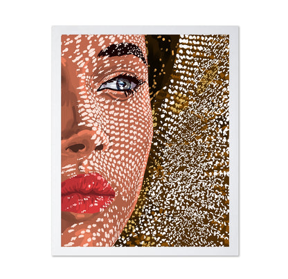 Freckled Face Portrait