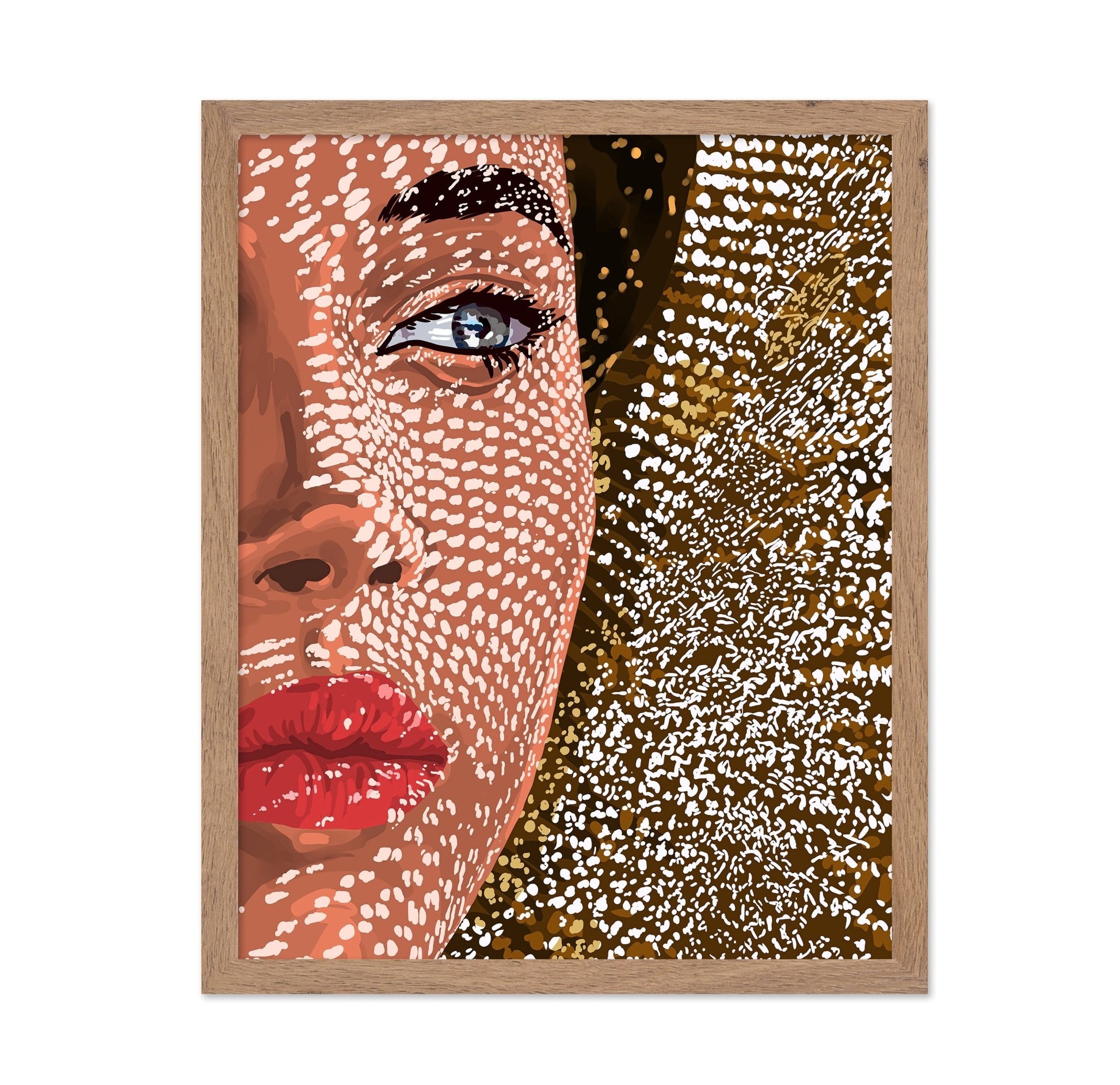 Freckled Face Portrait