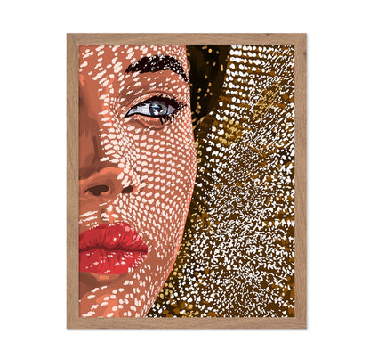 Freckled Face Portrait
