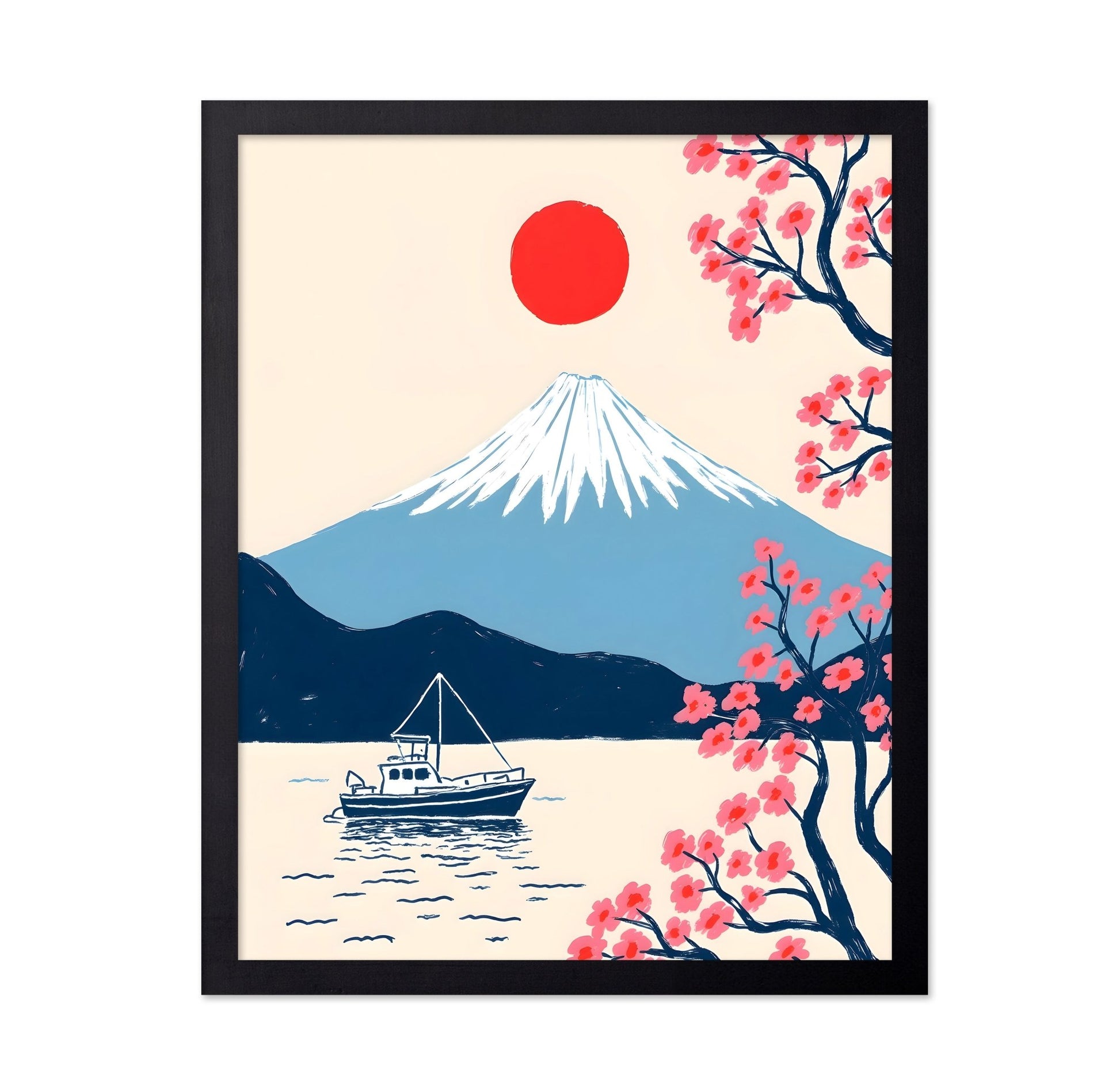 Fuji Sun Boat Scene