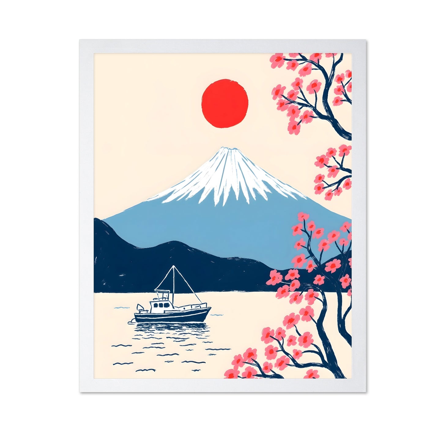 Fuji Sun Boat Scene