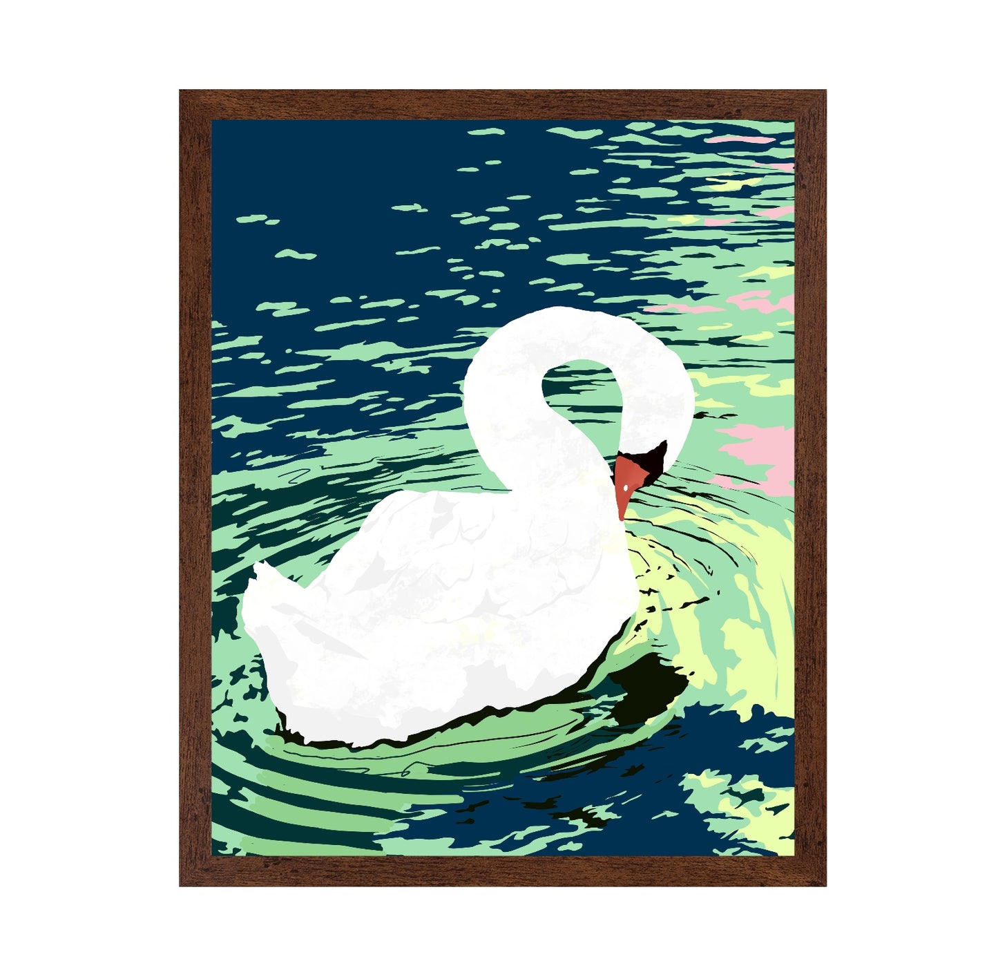 Graceful White Swan