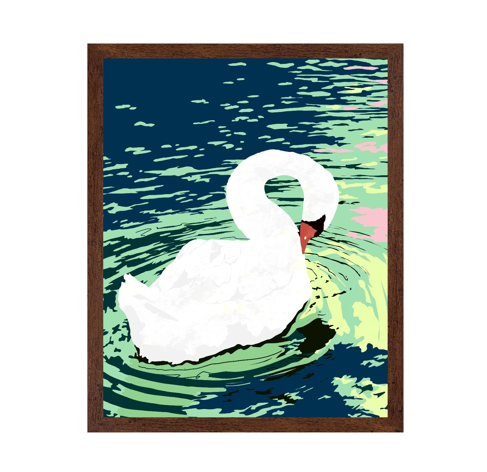 Graceful White Swan