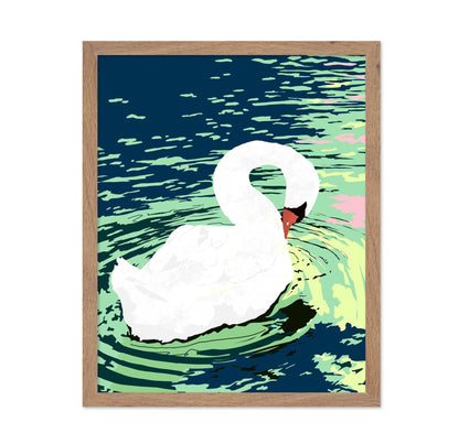 Graceful White Swan