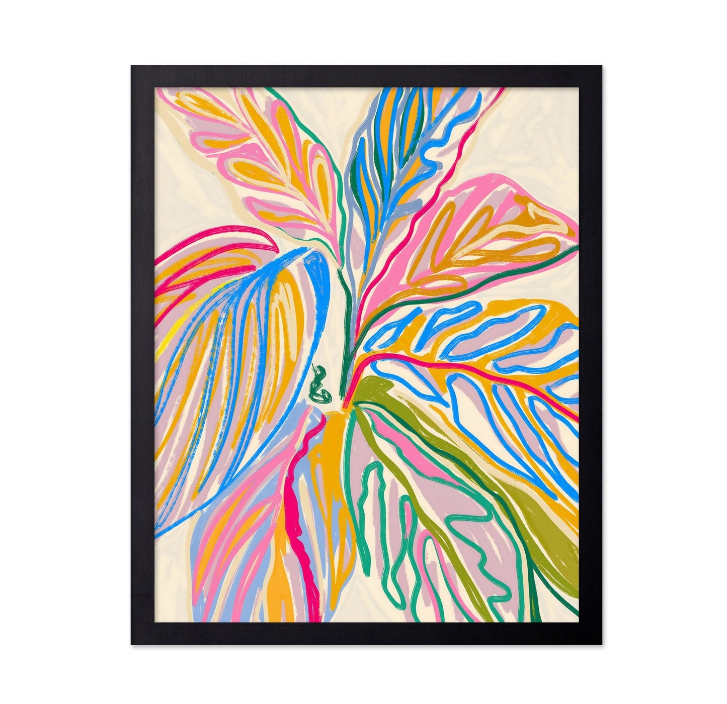 Abstract Color Leaves