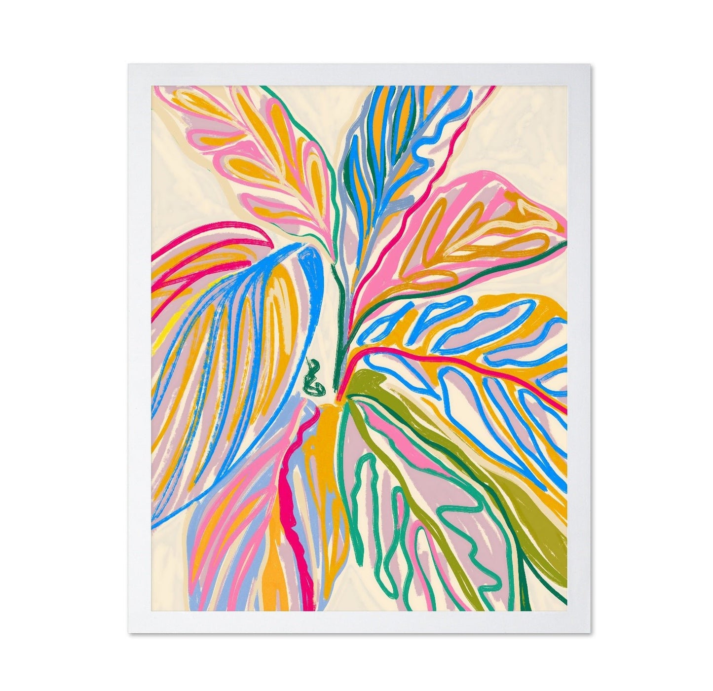 Abstract Color Leaves