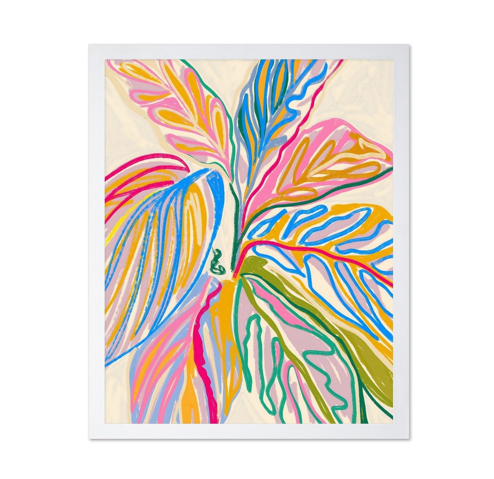 Abstract Color Leaves