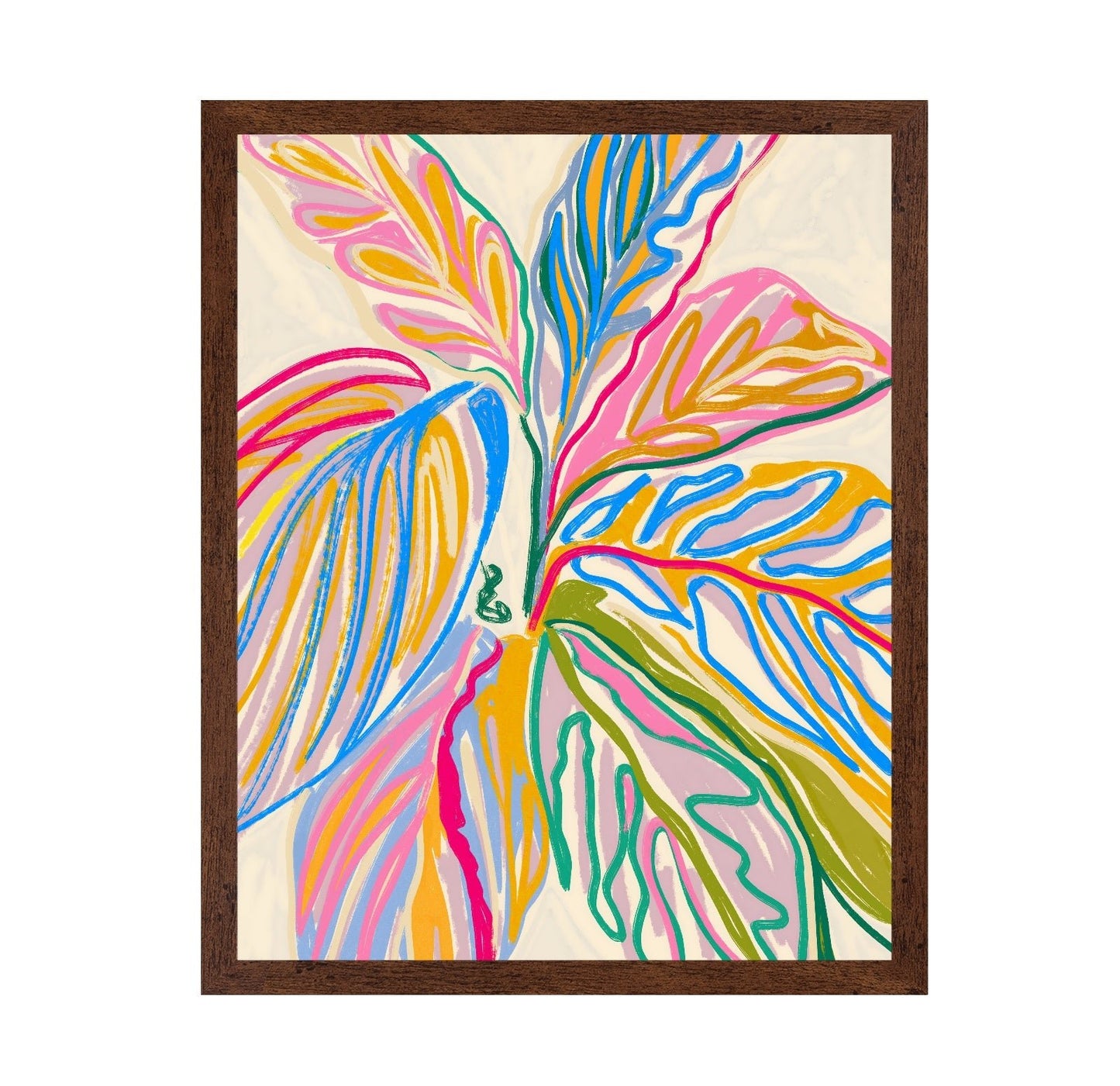 Abstract Color Leaves