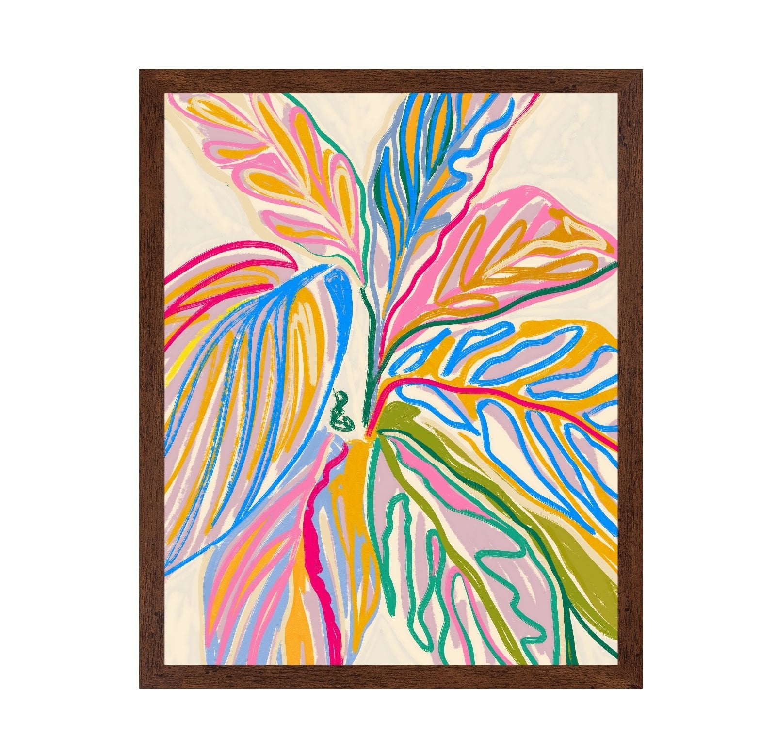 Abstract Color Leaves