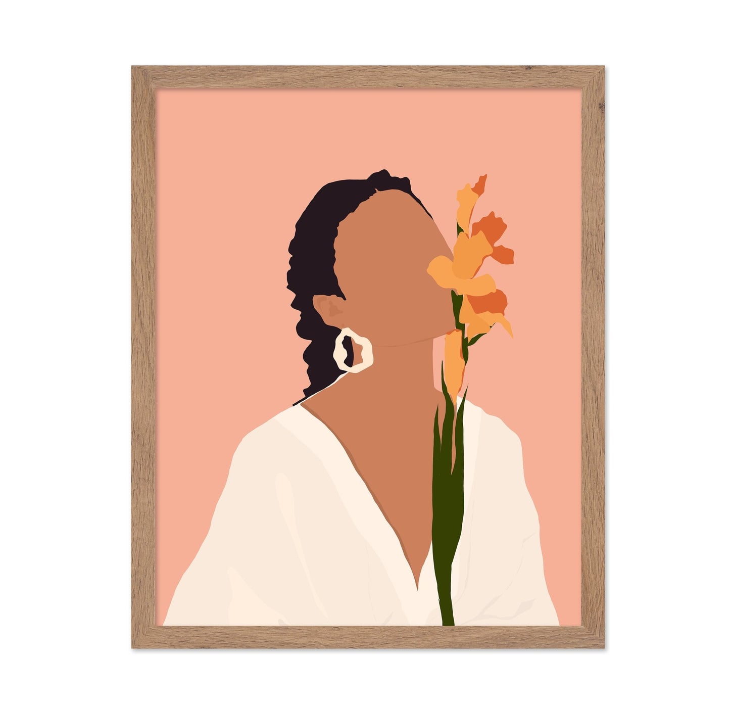 Floral Portrait Silhouette