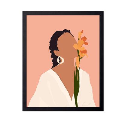 Floral Portrait Silhouette