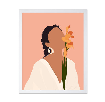 Floral Portrait Silhouette