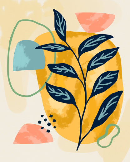 Abstract Botanical Shapes
