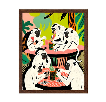 Monkeys Playing Cards