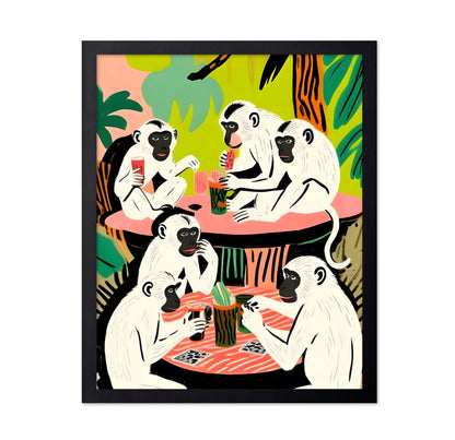 Monkeys Playing Cards