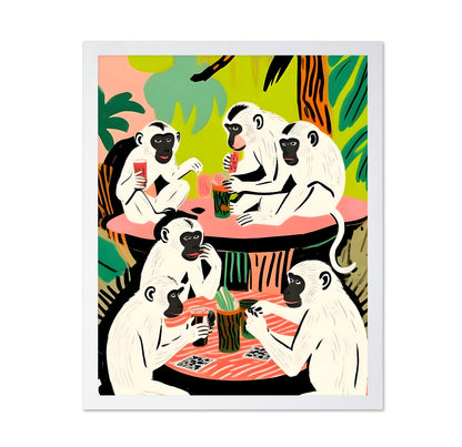 Monkeys Playing Cards