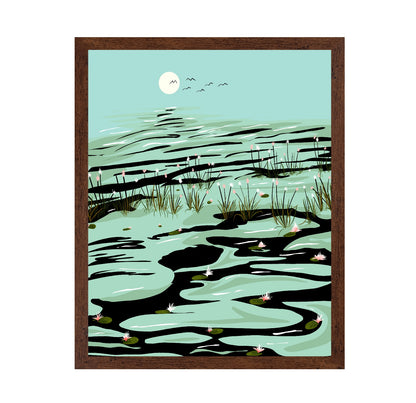 Moonlit Marsh Waters