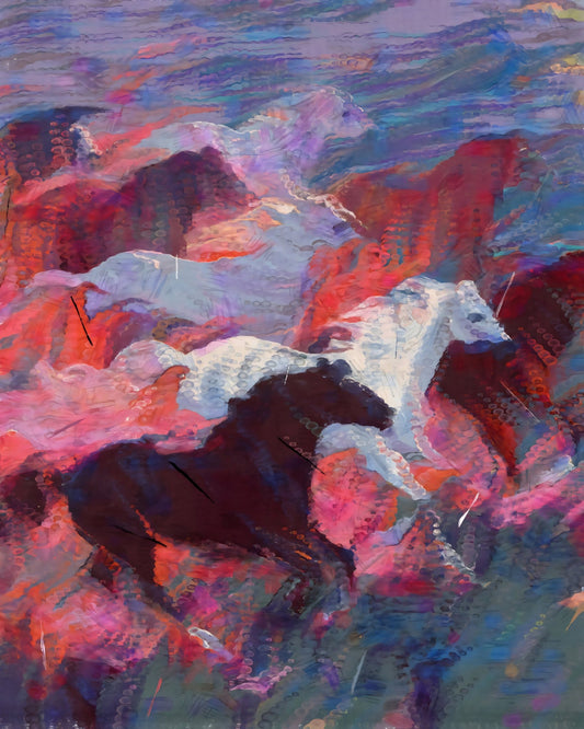 Crimson Ocean Drift