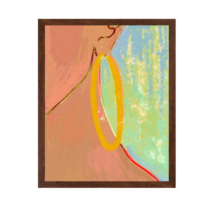 Golden Hoop Portrait