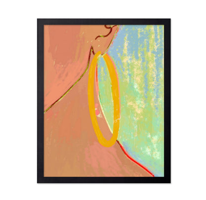 Golden Hoop Portrait