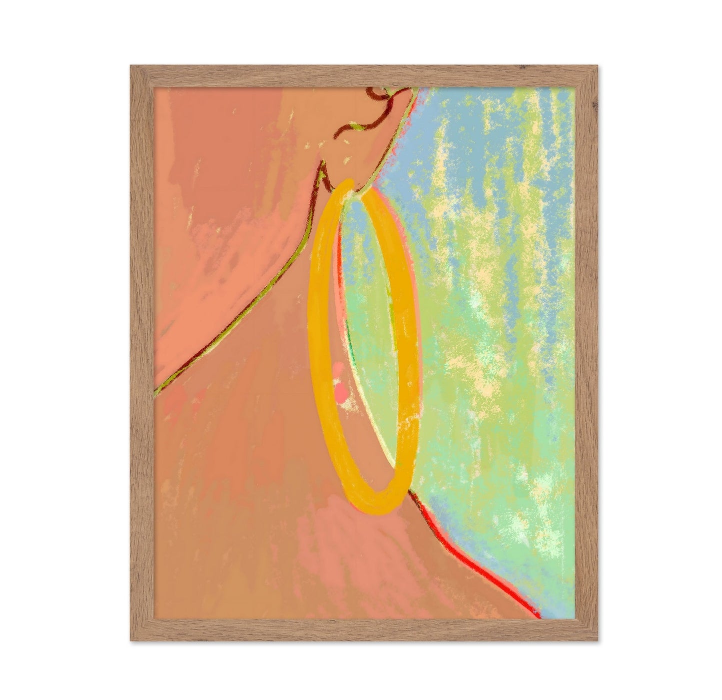 Golden Hoop Portrait