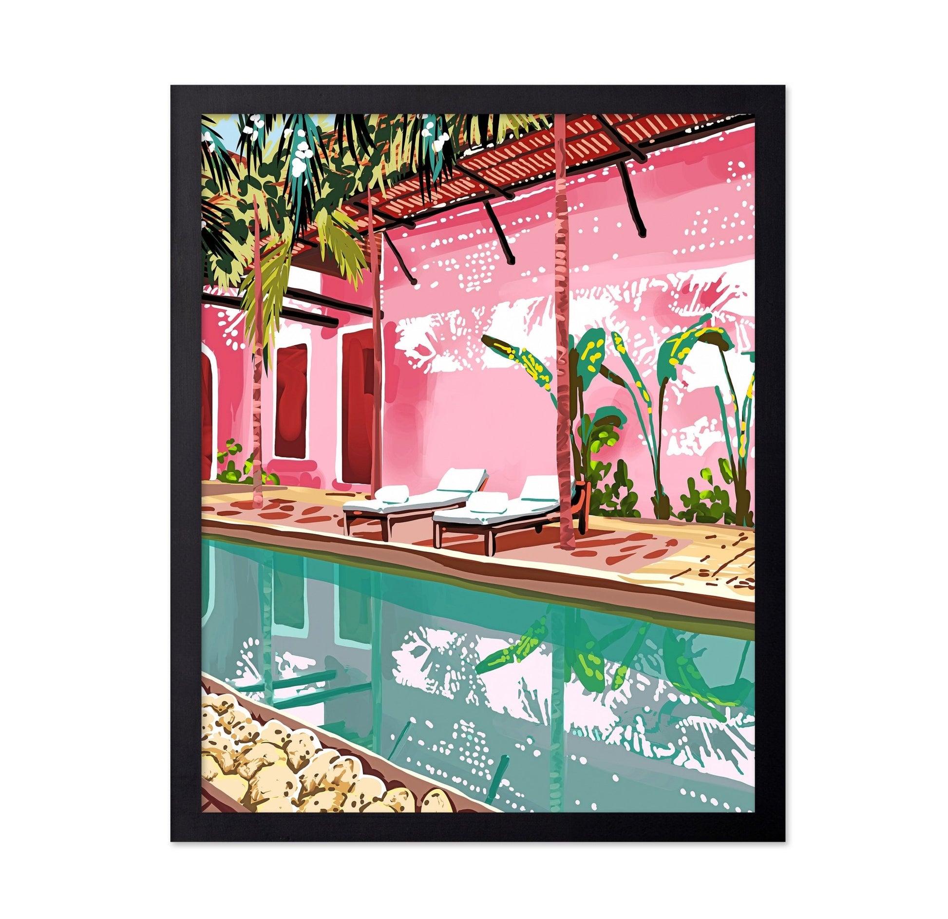 Pink Tropical Pool