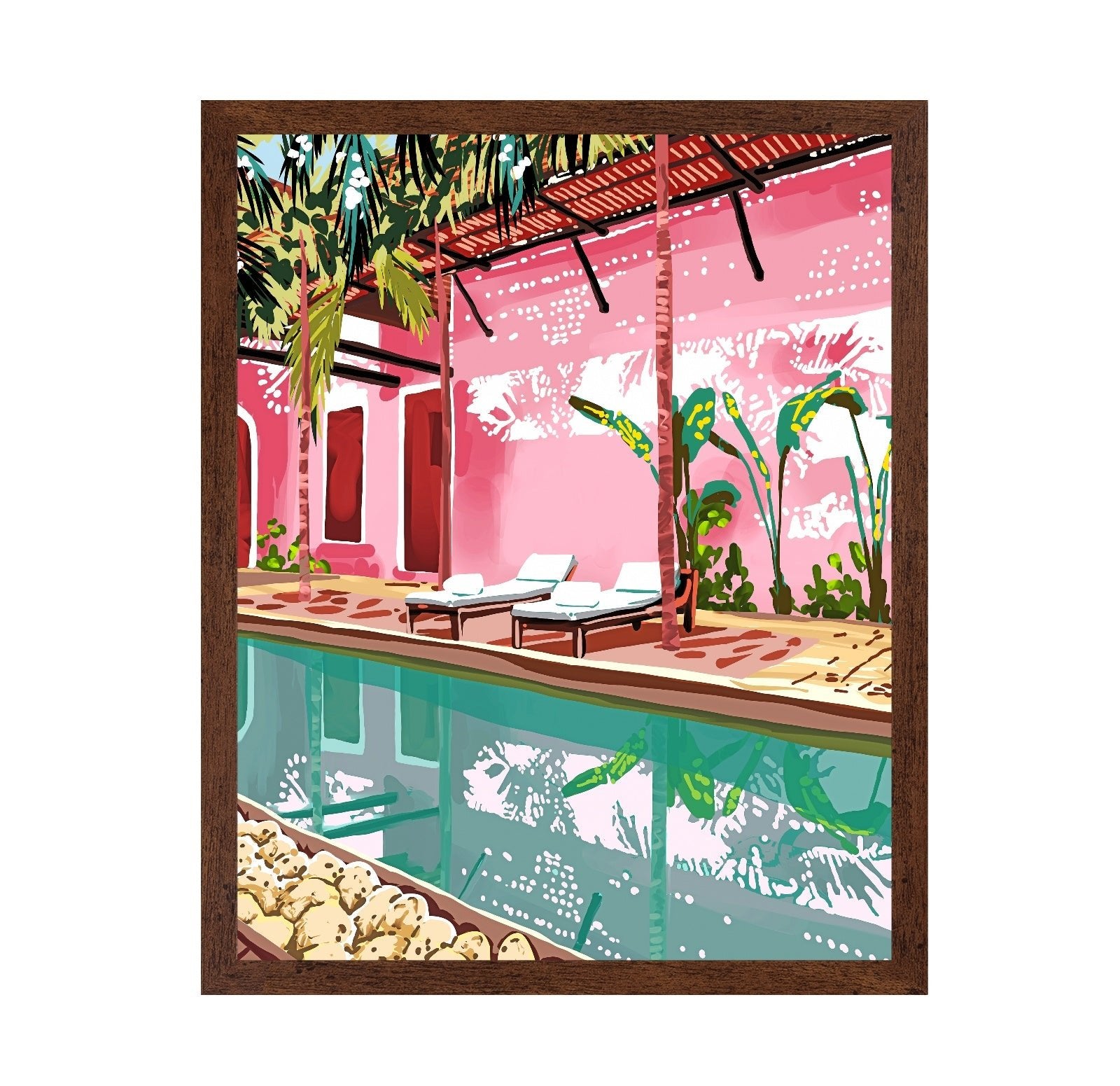 Pink Tropical Pool