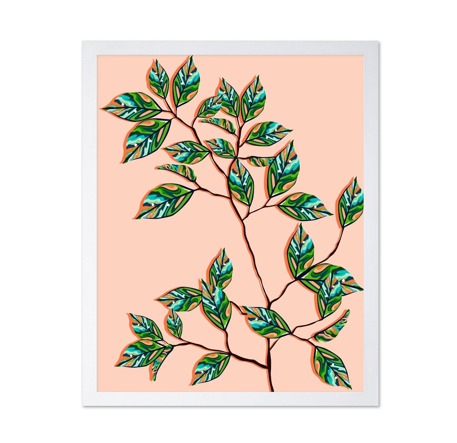 Patterned Leaf Branch