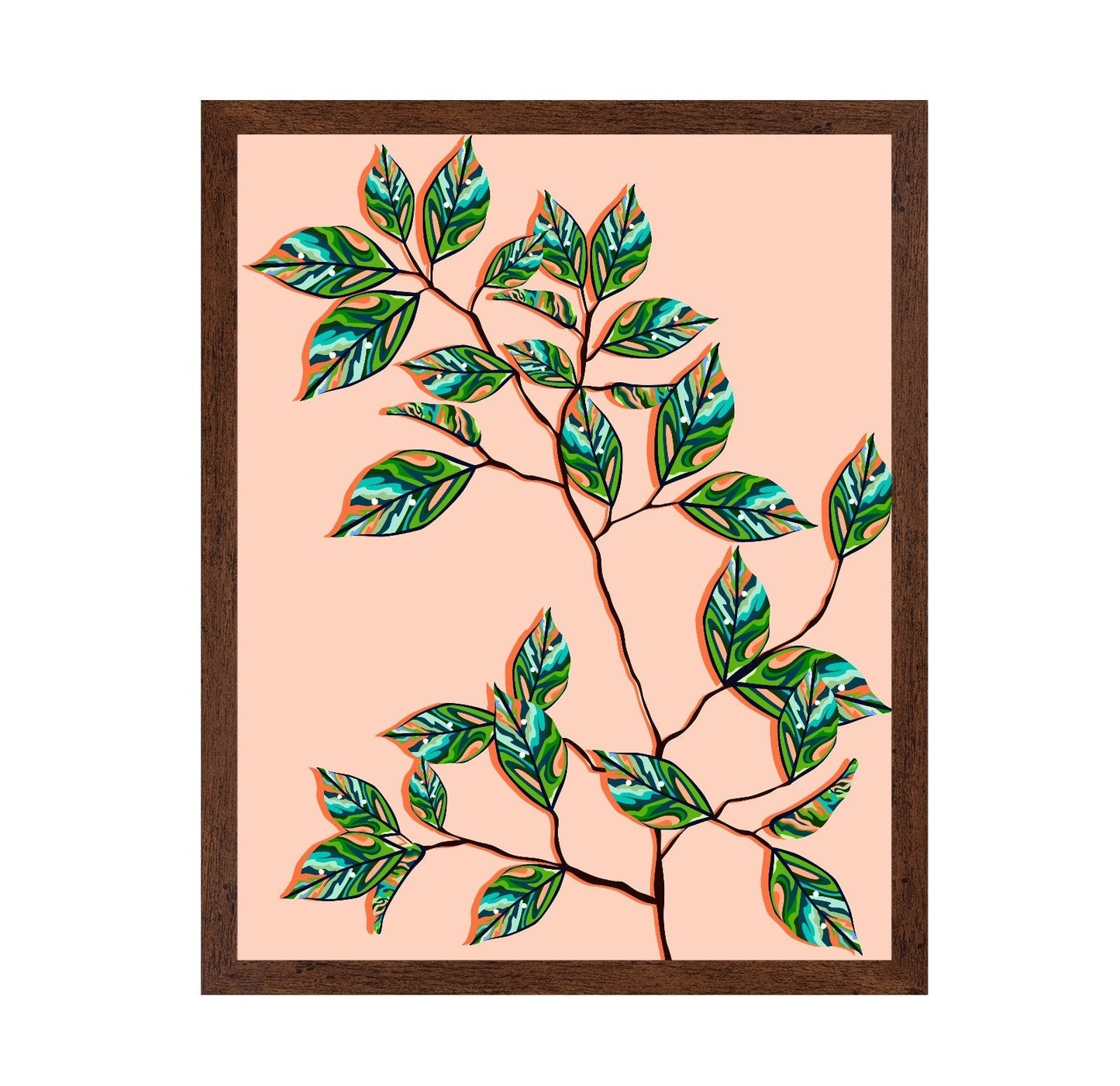 Patterned Leaf Branch