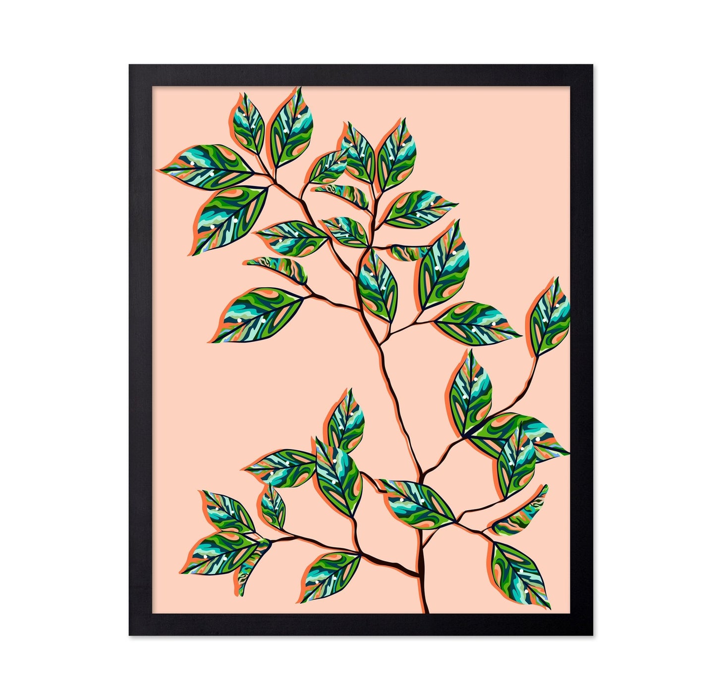 Patterned Leaf Branch