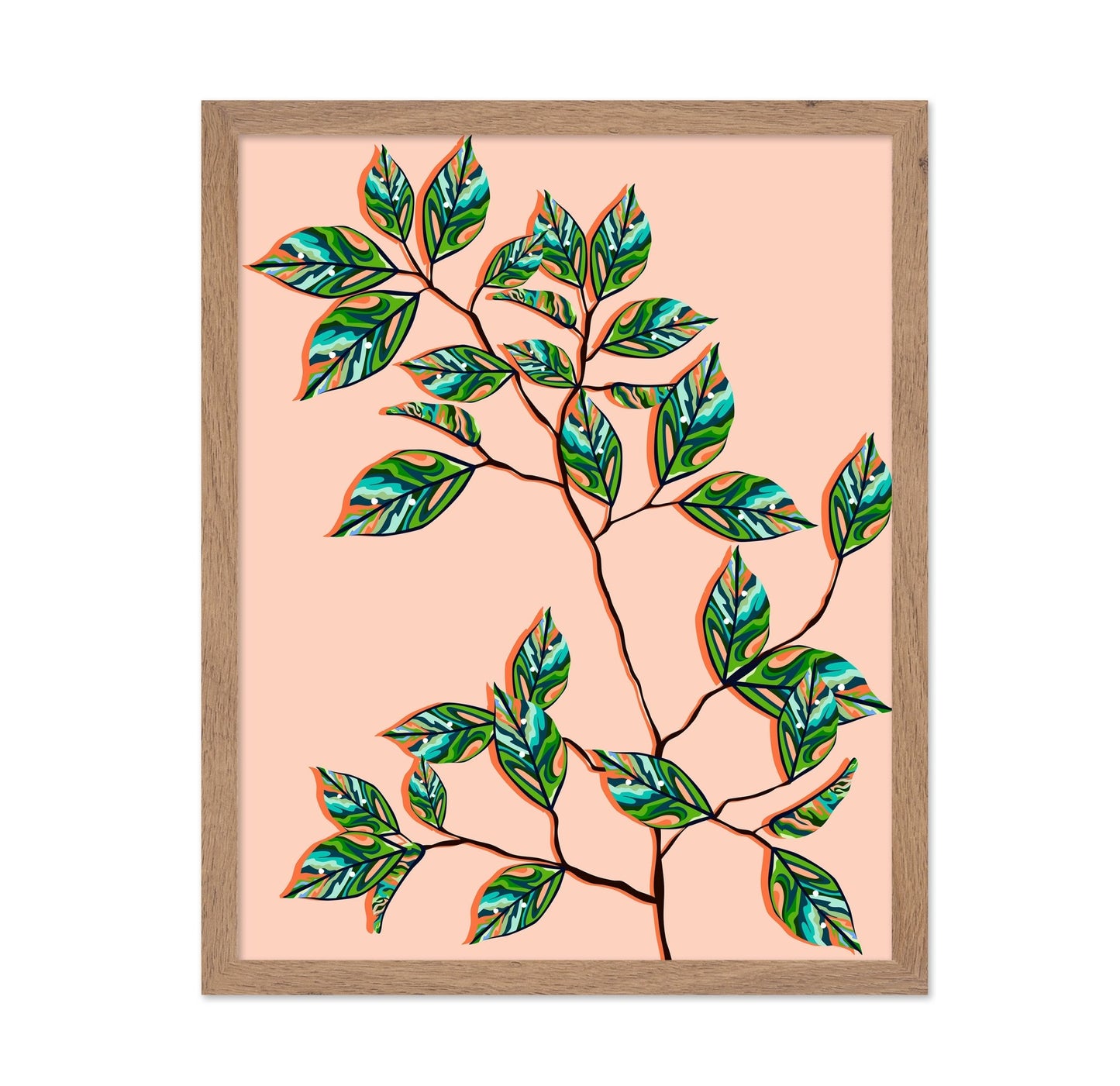 Patterned Leaf Branch