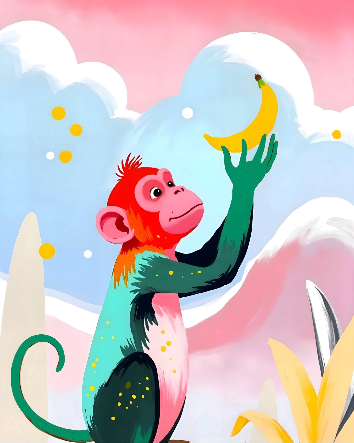 Monkey With Banana