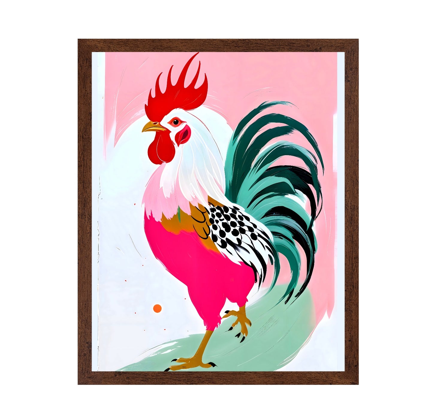 Colorful Rooster Art