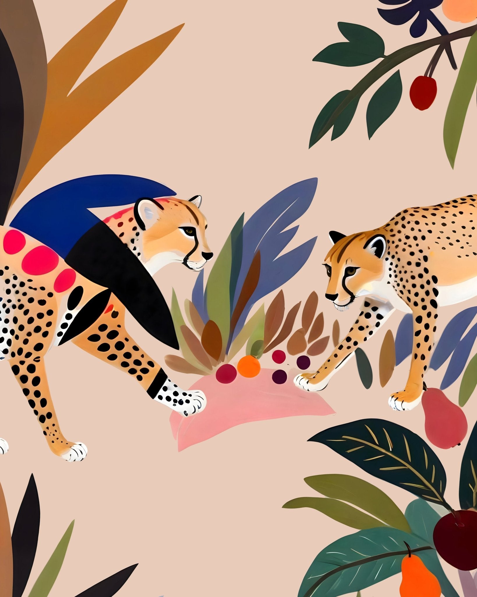 Cheetah Jungle Scene