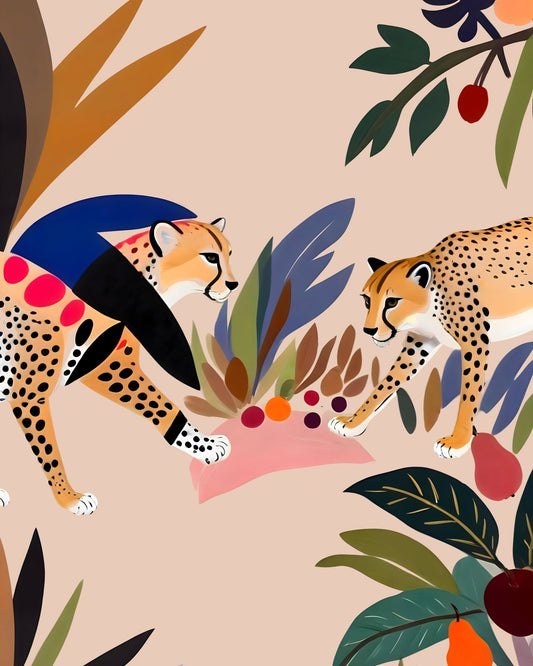 Cheetah Jungle Scene
